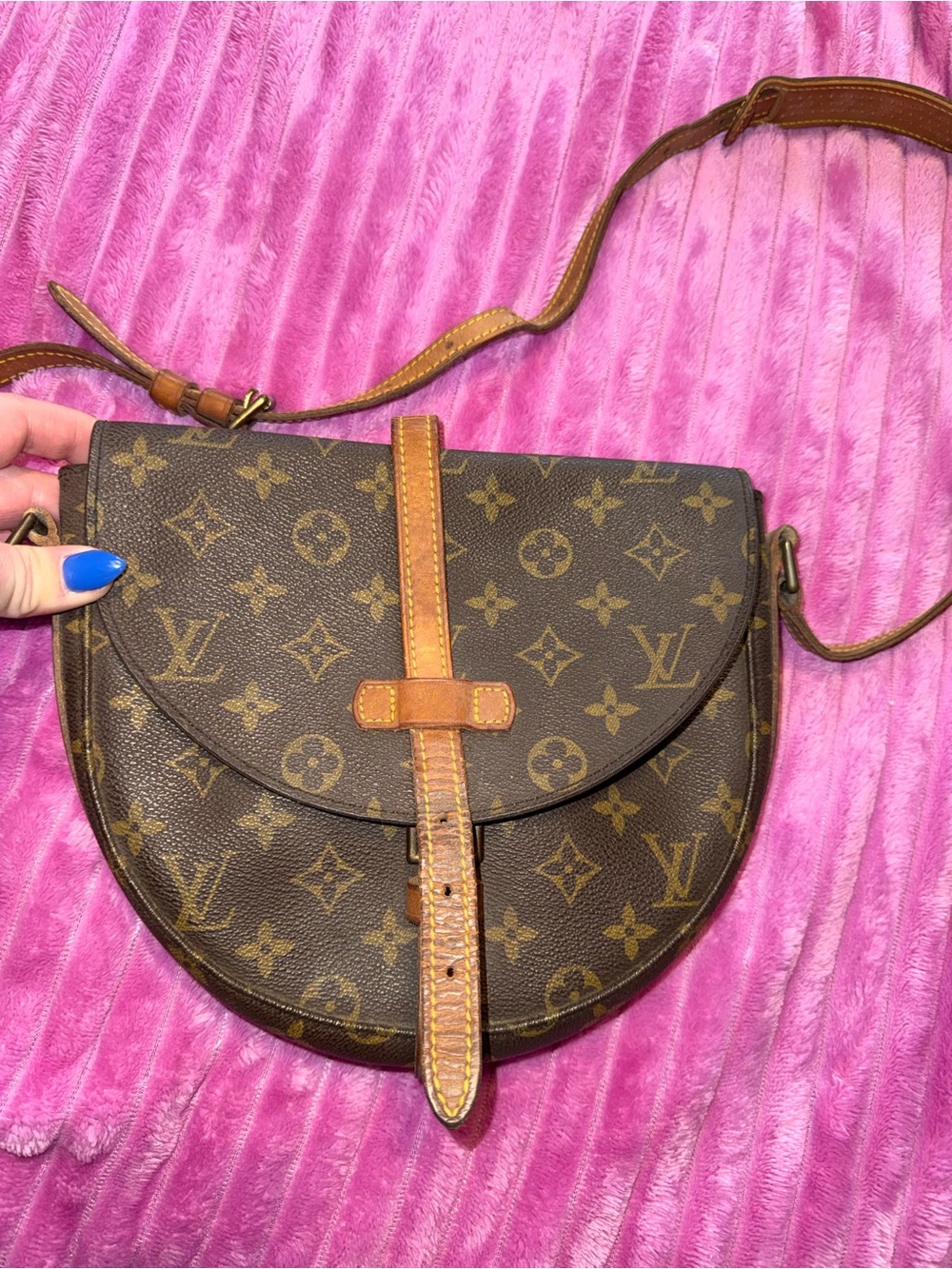 Louis Vuitton Monogram Saddle Crossbody in Brown and Tan
